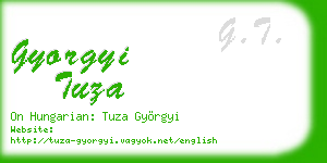 gyorgyi tuza business card